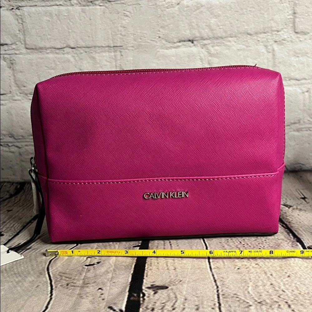 * Calvin Klein Fuchsia Cosmetic Bag